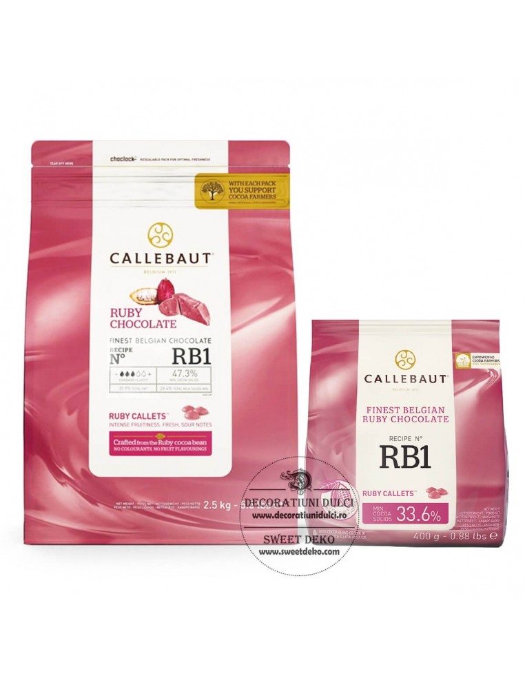 Ruby Chocolate, Callebaut Pink Chocolate