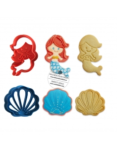 Mermaid and shell plastic...