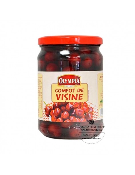 Cherry compote jar 580ml,...