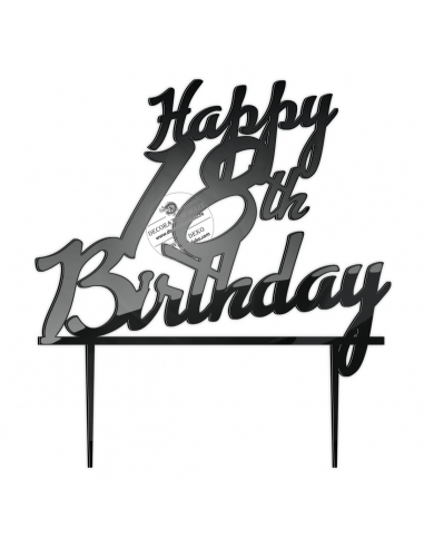 Adorno para tarta | Happy 18th birthday
