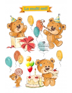 Party bears, edible image