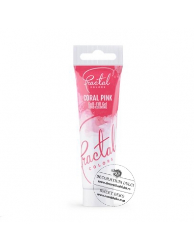 Coral pink food coloring - full fill...