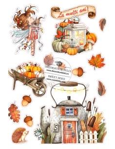 Essbares Bild Herbstgeschichte