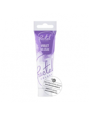 Lilac food gel dye, Violet Fractal