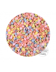 Confetti round multicolored