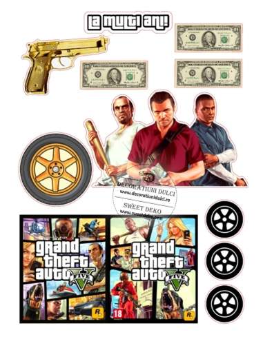 Ehető kép, Grand Theft Auto Collage