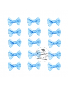 Blue ribbon bows (100 pcs)