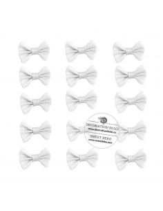 White ribbon bows 3.5cm...