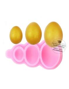 Három tojás szilikon forma
