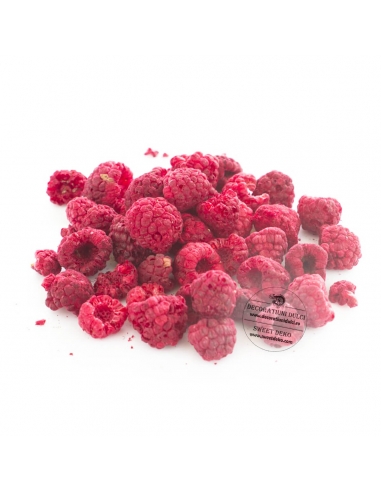 Whole raspberries, freeze-dried (100gr)