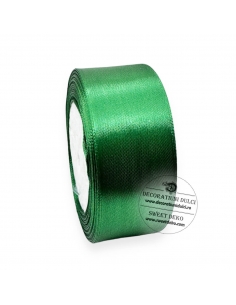 Smarald green satin ribbon,...