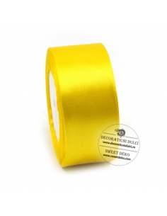 Yellow satin ribbon, width...