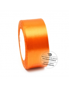 Orange satin ribbon, width...