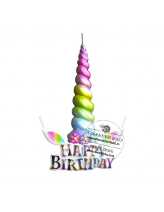 Unicorn candles (horn and...