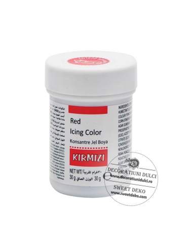 Red gel food coloring, Dr Gusto...