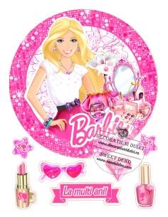 Immagine torta Glamour Barbie