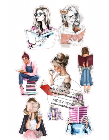 Edible Image | Young girls and books