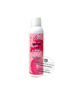 Metallic pink edible spray,...