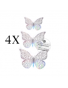 Farfalle d'argento (12 pz/set)