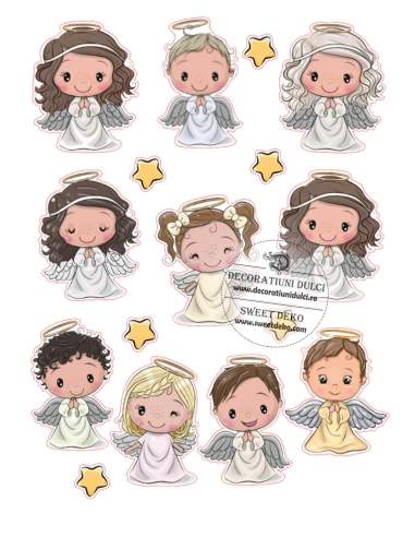 Edible Image | Angels and stars