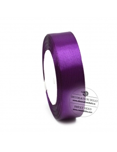 Deep purple satin ribbon