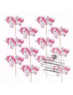 Cupcake toppers licorne...