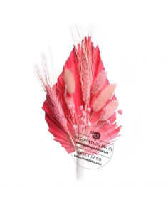Palm leaf topper and pink...