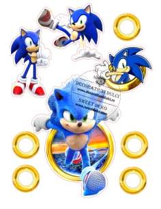 Imagen comestible de Sonic...