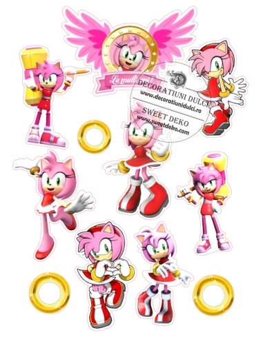 Edible image with Amy Rose