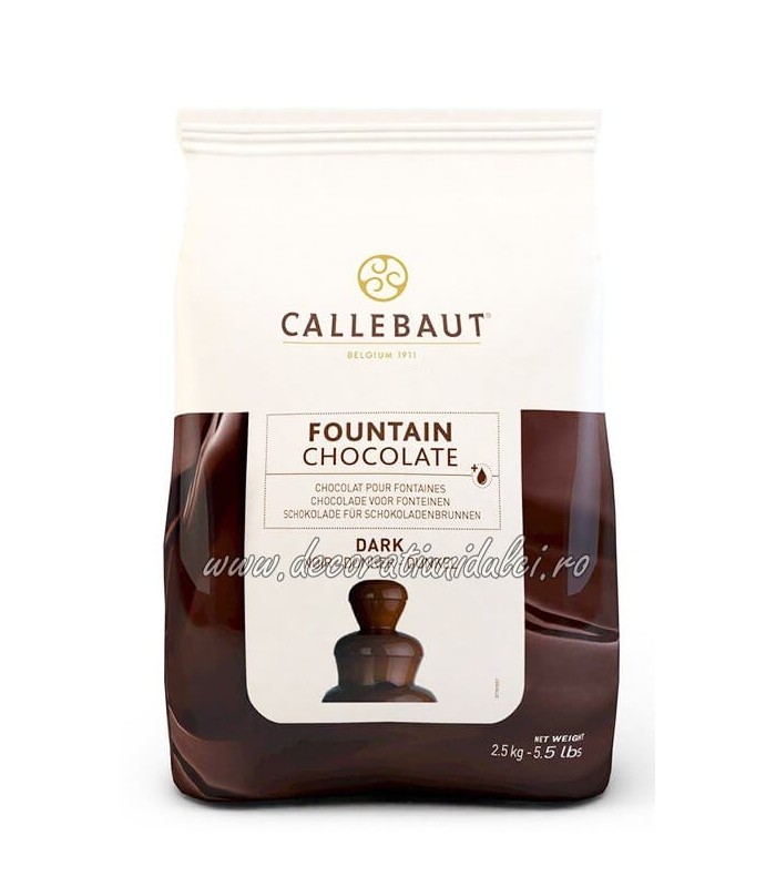 Ciocolata neagra pentru fantana de ciocolata (2,5kg) - Barry Callebaut