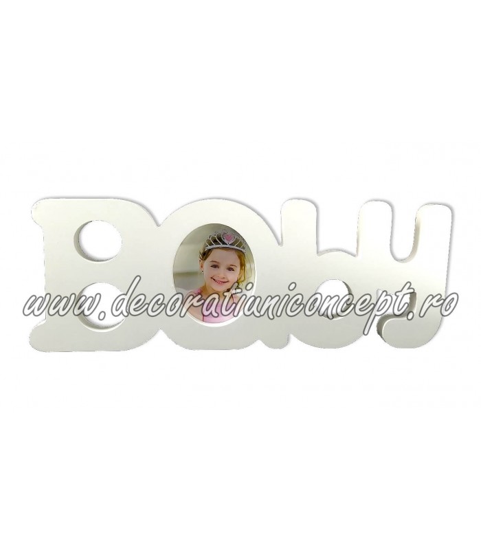 Decorative letters with space baby photo