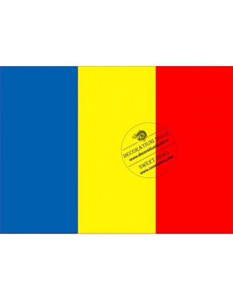 Romanian flag edible image