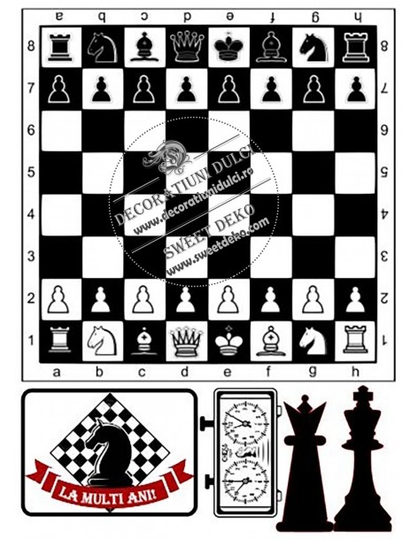 Photo comestible chessboard