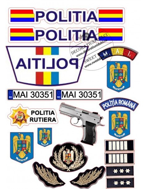 Insignes de police roumaine...