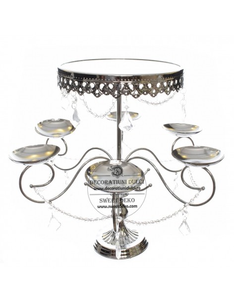 Cake stand with six arms