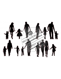 Family silhouettes years...