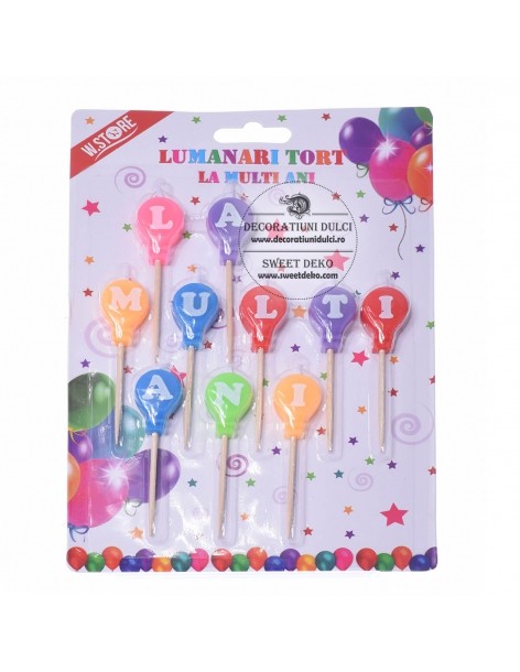 Small balloons candles with...