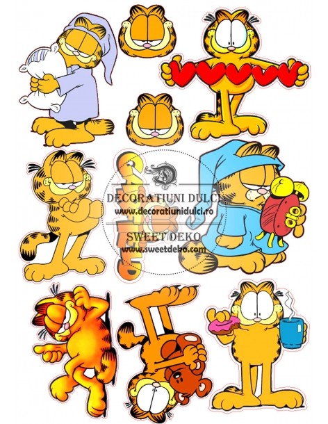 Garfield imagen comestible