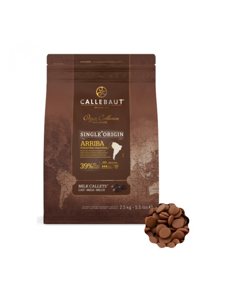 Ciocolata Callebaut cu lapte arriba...