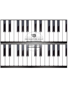 Edible picture piano keyboards