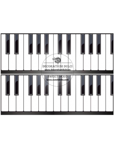 Picture commestibile pianoforte tastiere