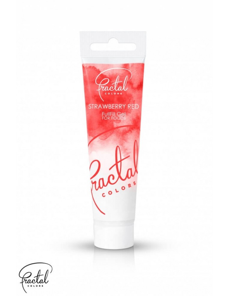 Fractal full-strawberry red gel dye
