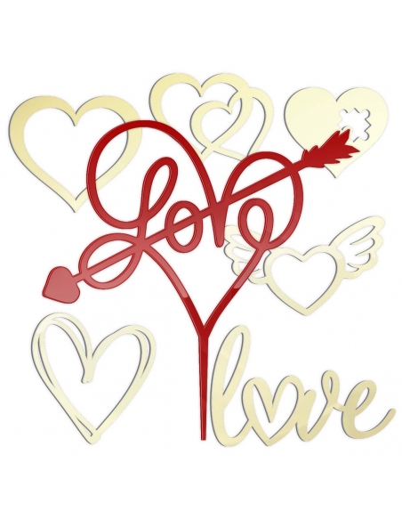 Cake toppers LOVE | Valentine's Day